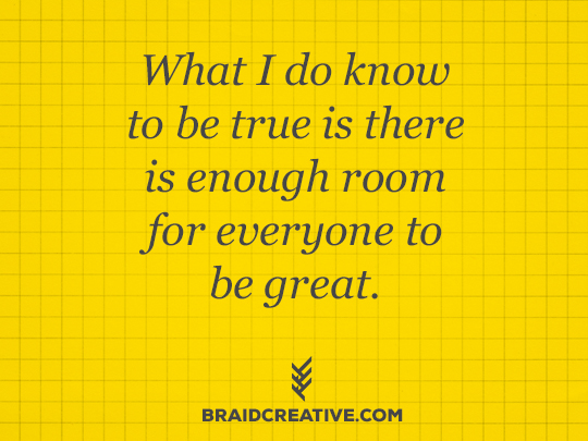 enough room for all creatives